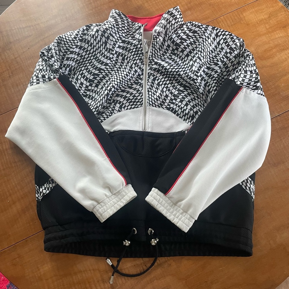 Vintage 80s LAVON Funky Half-Zip Windbreaker. Size: Large
